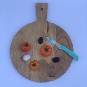 Xu hướng thớt gỗ để cắt rau cắt hình tròn thớt cho nhà bếp - Product Image 4