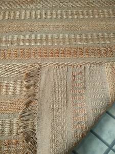 Tapis plat en jute 100% tissé à la main avec une surface multi-texturée pour la maison et l'intérieur Tapis de porte à motif pour les hôtels - Product Image 5