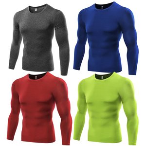 Courir col roulé hommes Gym vêtements de sport Fitness serré à manches longues Compression t-shirt Jogging séchage rapide exercice vêtements - Product Image 5