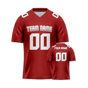 Camisetas de fútbol personalizadas cortas de verano 100% poliéster cosido/impreso Número de nombre personalizado para hombres adultos servicio OEM secado rápido - Product Image 1