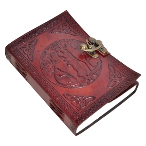 Journal en cuir personnalisé en relief de loup, Journal d'écriture, livre vierge, fournitures de bureau, carnet de notes pour étudiants, vente en gros - Product Image 4