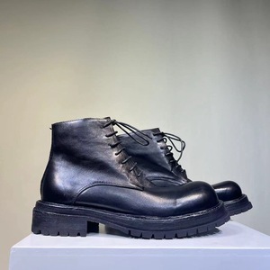 Bottes de neige en cuir pour hommes et bottes d'hiver en cuir imperméables et isolées pour climat froid et temps neigeux - Product Image 3