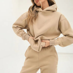 Sudadera con Capucha de Invierno para Mujer con Logotipo Personalizado, 100% Algodón, Forro Polar, Diseño Sólido, Múltiples Opciones de Impresión - Product Image 4