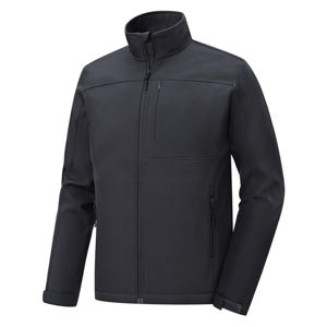 Veste Softshell d'hiver personnalisable pour hommes Veste de travail imperméable en tricot de polyester tissé extensible style bombardier pour hommes - Product Image 2
