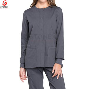 Léger échauffement naturel uniformes femmes infirmière vêtements de travail gommage vestes pour l'hôpital meilleure vente - Product Image 2