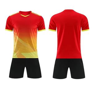 Men Short Sleeve Soccer Hot Sale Of The Season Football Uniform <b>Set</b> Short Sleeve High Quality Soccer Uniform - Product Image 3