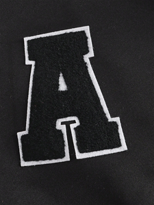 Blouson aviateur vintage en toile de laine de qualité supérieure à col montant pour l'hiver avec logo avant pour patch Chicagoland Letterman Varsity Style - Product Image 4