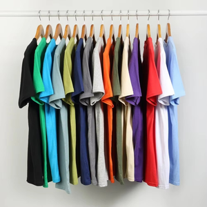 Venta al por mayor Drop-Ship camisetas hombres mujeres 100% algodón manga corta sólido hombre mujer Camisetas cuello redondo tamaño 4XL camiseta - Product Image 6