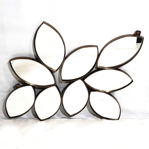 Carreaux de miroir mural en acier inoxydable or et arc-en-ciel pour décoration intérieure moderne et vintage style feuille géométrique de luxe Miroir décoratif pour la maison - Product Image 3