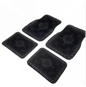 Set di 4 <span class=keywords><strong>Tappetini</strong></span> Universali Antiscivolo, Antipolvere e Impermeabili <span class=keywords><strong>in</strong></span> <span class=keywords><strong>Gomma</strong></span> <span class=keywords><strong>per</strong></span> <span class=keywords><strong>Auto</strong></span>, Stile Bohémien Personalizzato - Product Image 1