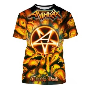 เสื้อเจอร์ซีย์พิมพ์ลาย 3 มิติ วงดนตรีเมทัล Anthrax สำหรับผู้ชายและเด็ก ผลิตตามแบบ OEM ODM  งานพิมพ์แบบรีดร้อน คุณภาพดี 100% - Product Image 1