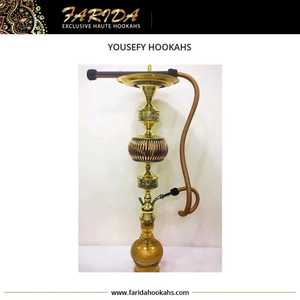 Mini Narguile de Latón de Edición Limitada Farida, Laca de Lujo, Martillado, Único, Modelo Yusufy - Product Image 3