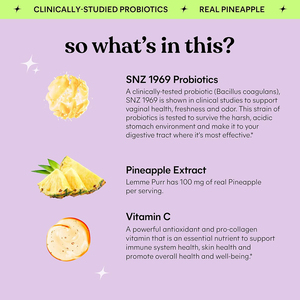 Gomitas Probióticas para la Salud Vaginal Natural, Limpieza Vaginal, Equilibrio del PH, Extracto de Arándano Prebiótico, Gomitas Probióticas para la Salud Vaginal - Product Image 4