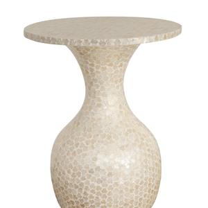 Table basse de luxe écologique moderne faite à la main en nacre avec incrustations de coquillages pour la décoration intérieure - Product Image 2