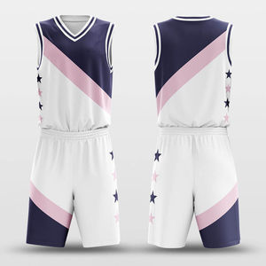 Ensemble short et maillot de basketball unisexe haute performance 2026, personnalisable, en maille, avec logo imprimé par transfert thermique, idéal pour l'été, 100% coton - Product Image 4