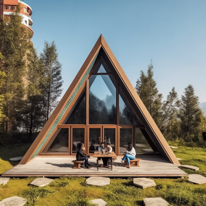 Cabaña Prefabricada Modular Moderna con Paneles SIP, Lista para Enviar, con Estructura en A, Pequeña, para Jardín, Hogar, Vacaciones, Vida Ecológica, Casa Prefabricada Pequeña - Product Image 1