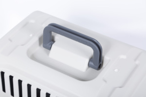 Fast Delivery Airline Aprovado Portátil De Plástico Grande Viagem Aérea Canil Sobre Rodas Pet <span class=keywords><strong>Dog</strong></span> Cat Carrier Crate <span class=keywords><strong>Cage</strong></span> Para Venda - Product Image 6