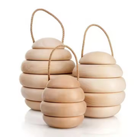 Couvercles de pots à miel en bois de pin de haute qualité, taille personnalisée, non finis, classiques, écologiques, pour cuisine et fêtes, sans fonctionnalité, ARTISAN