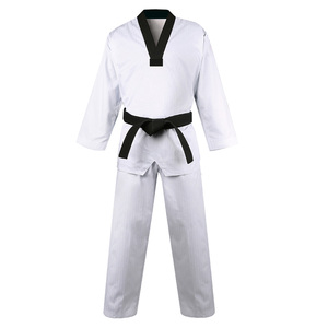 Uniforme de Taekwondo pour hommes en tissu respirant léger pour la formation de Judo karaté allumettes professionnelles Logo personnalisé vêtements martiaux - Product Image 1