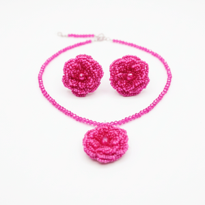 Parure de bijoux raffinée en perles de rosier, plaqué or 18 carats, style vintage, luxe romantique, zircon, idéale pour les soirées, style romantique - Product Image 3