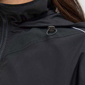 OEM Custom Elastic Waist Woven 100% Polyester <b>Athletic</b> Sports Women's Windbreaker Jacket Set for Autumn - Product Image 5