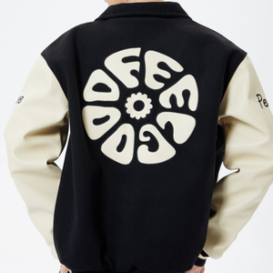 เสื้อแจ็คเก็ตเบสบอลสำหรับผู้ชาย แบบกำหนดเอง สไตล์วินเทจ สำหรับฤดูหนาว ลายโดนัลด์ดั๊ก พร้อมฮู้ด - Product Image 1