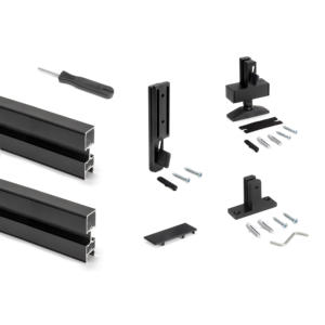 Emuca lotto 2 alluminio Zero strutture rettangolare livellatore mensole a parete montaggio piano include raccordi profili modello 7022054 - Product Image 2