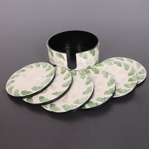 Posavasos con incrustaciones de perlas, mejor elección, posavasos hecho a mano, suministro de fábrica, vajilla de nácar - Product Image 1