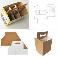 Maßgefertigter Karton-Bierdosen-Träger Luxuriöse Matt Laminierte Flachbox Getränkeverpackung Hersteller