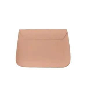 กระเป๋าสะพายข้างดีไซน์เรียบสีชมพูสำหรับผู้หญิง - Product Image 3