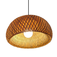 Lanterne en rotin et bambou tressé faite à la main, design rétro simple et créatif, lustre suspendu tissé pour la maison, panier de rangement TUYET