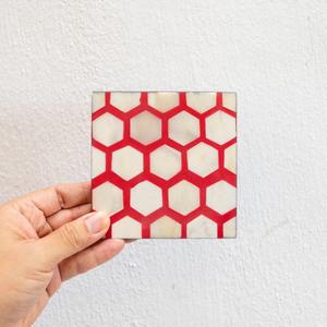 Ensemble de sous-verres et de plateau de service en os rond arabe classique de qualité supérieure pour le thé, le café et la présentation exclusive des cadeaux du Ramadan - Product Image 3