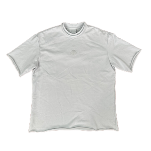 Diseño estampado manga corta hombres 2025 nuevo verano puro algodón suelto blanco nacional <span class=keywords><strong>Ti</strong></span> De Heavy Camiseta de manga corta - Product Image 6