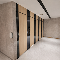 Panneau de cloison de toilettes en stratifié compact HPL, imperméable, pour toilettes commerciales