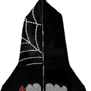 เสื้อฮู้ดแฟชั่นฤดูหนาว น้ำหนัก 500 กรัม ผ้าฝ้าย/โพลีเอสเตอร์ สีพื้น สไตล์ลำลอง แขนยาว ประดับคริสตัล บริการ OEM ปกมีฮู้ด ย้อมสีพื้น - Product Image 5