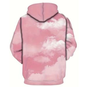 Sudaderas con Estampado de Nubes, Estilo Hip Hop, Unisex, para Invierno, Casuales, con Logotipo Personalizado - Product Image 2