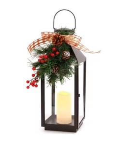 Linterna colgante de decoración navideña de Metal de diseño moderno de alta calidad, Vela decorativa para el hogar, linternas votivas - Product Image 1