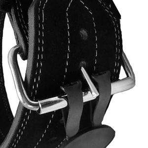 เข็มขัดหนังยกน้ำหนักแบบกำหนดเองหัวเข็มขัดดีไซน์ใหม่สำหรับฟิตเนส - Product Image 3