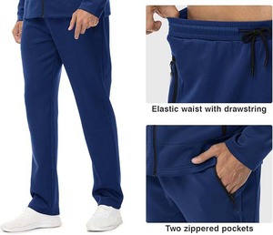 Ensemble deux pièces dernier style personnalisé survêtement jogging respirant délavé à l'acide pour hommes, 100% coton - Product Image 5
