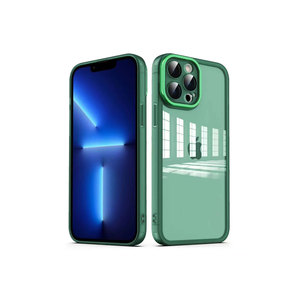 NETzy เคสซิลิโคนใสป้องกันกล้องสีเขียวเข้มหรูหราสำหรับ iPhone 12 PRO MAX ป้องกันโทรศัพท์มือถือด้วยไฟฟ้า - Product Image 1
