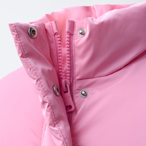 Latest Stand Collar High Quality Puffer Jacket With Breathable <b>Nylon</b> <b>Fabric</b> Cheap Rate Trending Outfits Winters Best Collection - Product Image 5