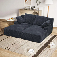 Nouveaux articles 2026 Alibaba Canapé-lit de salon extensible et portable, démontable, emballage facile, assemblage simple pour le marché international en ligne