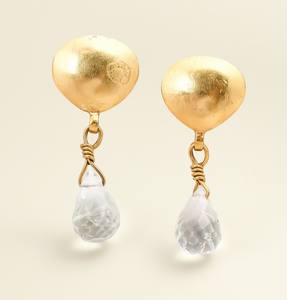 92.5 Sterling Silver 18K Gold Plated <b>Aquamarine</b> Drop <b>Earrings</b> Dainty Teardrop Luxury Jewelry for Women-Wedding & Party Occasions - Product Image 5