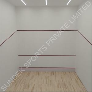 Parquet en bois d'érable pour terrain de squash professionnel avec système d'absorption des chocs conforme aux normes WSF - Product Image 2