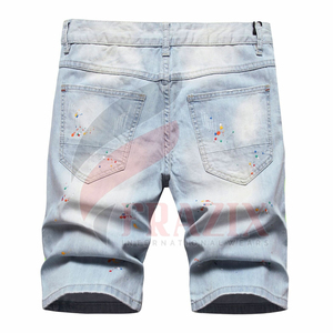 Pantalones vaqueros cortos con múltiples bolsillos para hombre, pantalón informal de algodón con 6 bolsillos, oferta - Product Image 2