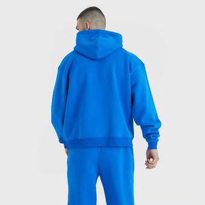 Nouvel ensemble de jogging pour homme, streetwear, 100% coton, respirant, pull-over, ensemble de survêtement 2 pièces - Product Image 4