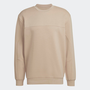 Sudadera deportiva con cuello redondo Magic beis, prenda de vestir, cálida y acogedora, holgada, 77% algodón, 23% poliéster reciclado, forro polar - Product Image 4