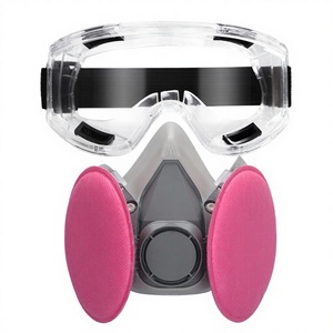 CE Approved Half <b>Face</b> Respirator Light Weight Respirator with Dual Filters - Anti-Fog Silicone Mask for Chemical Protection - Product Image 2