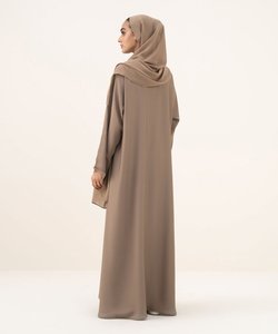 Robe Abaya Musulmane Modeste de Style Afghane, Burkha, Khimar, Hijab, avec Poche, Imprimée, Vente en Gros au Royaume-Uni - Product Image 3
