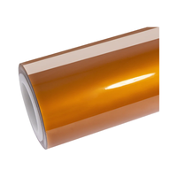 Film de protection PPF auto-adhésif en vinyle PVC brillant bronze métallisé orange HIGHCOOL 6,5 mil pour application automobile